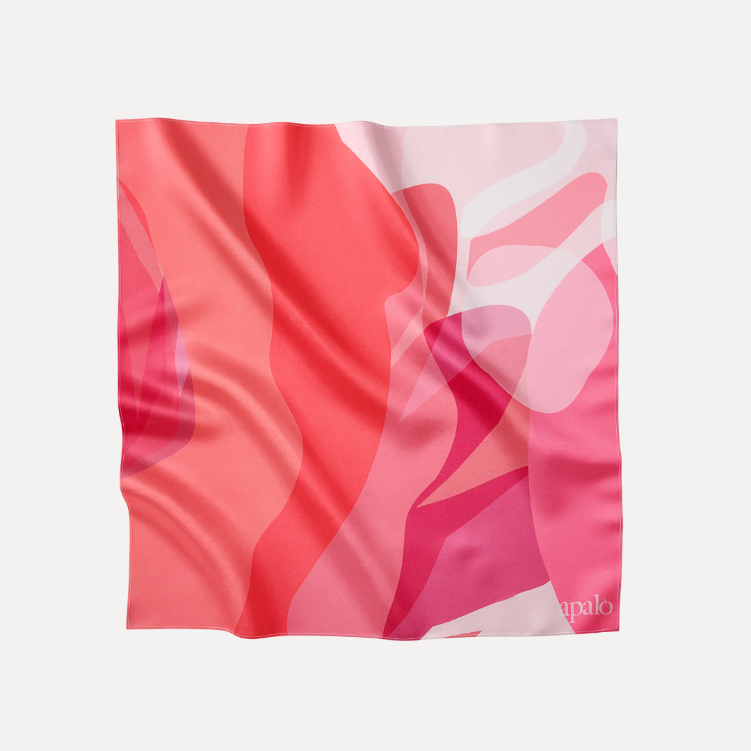 Classic Pink Silk Scarf – Luxurious Timeless Apalo Studio